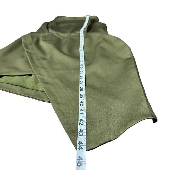 Elliatt Camo Satin Asymmetrical Dress Khaki Olive Green Medium - Picture 12 of 12